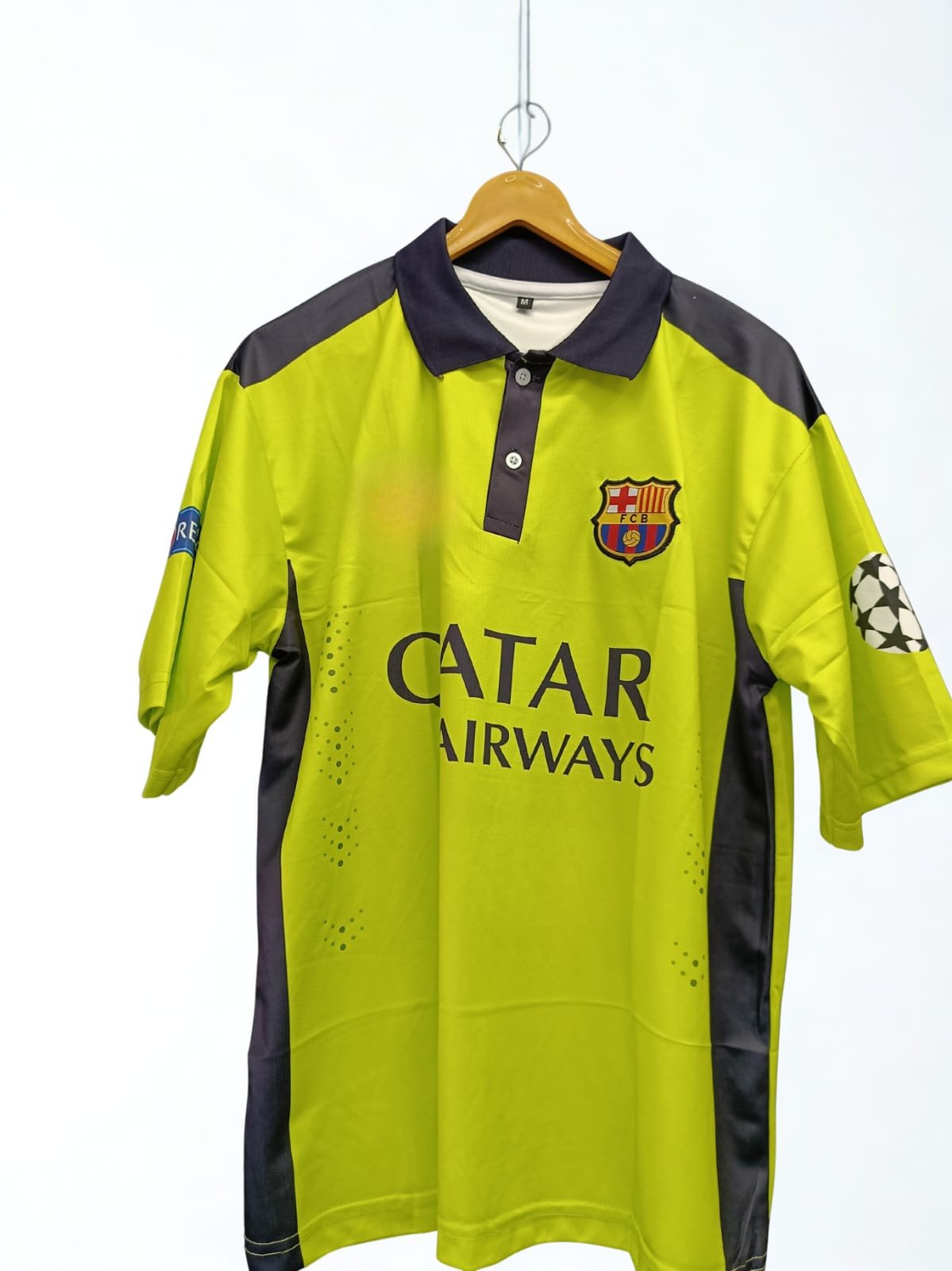5sleev embroidery collar Messi FC